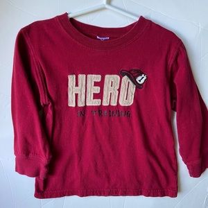 2 for $9 Kids Boys Fireman Hero Cotton Shirt Size 2T